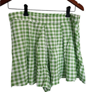 Zara gingham skort 🍀size arge